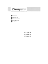 Candy CT 548 Manual do proprietário