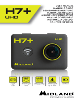 Midland H7+ WIFI Action Kamera, Ultra HD 4K Manual do usuário