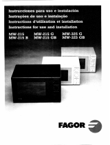Fagor MW-325 G Manual do proprietário