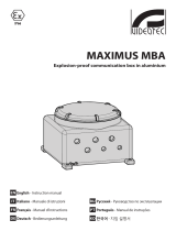 Videotec MAXIMUS MBA Manual do usuário