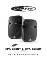 Caliber HPA 603BT Manual do proprietário