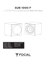 Focal Sub 1000 F Manual do usuário