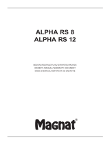Magnat Audio Alpha RS 8 Manual do proprietário