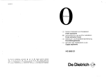 De Dietrich HE8995E2 Manual do proprietário