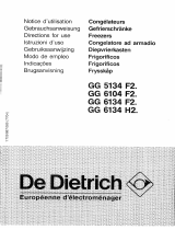 De Dietrich GG6134F2 Manual do proprietário