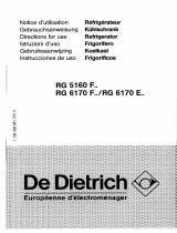 De Dietrich RG5160F5 Manual do proprietário
