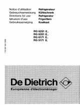 De Dietrich RG6171E1 Manual do proprietário