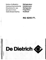 De Dietrich RG6245E5 Manual do proprietário