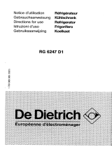De Dietrich RG6247D1 Manual do proprietário