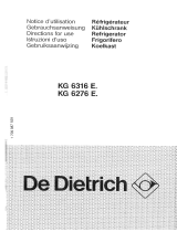 De Dietrich KG6316E5 Manual do proprietário