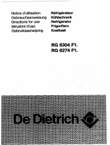 De Dietrich RG6274F1 Manual do proprietário