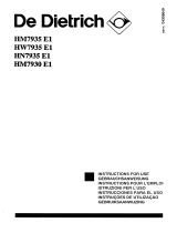 De Dietrich HW7935E1 Manual do proprietário