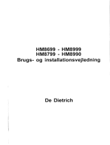 De Dietrich HM8999E2 Manual do proprietário