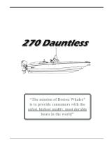 Boston Whaler 270 Dauntless Manual do proprietário