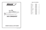 Boston Whaler 345 Conquest Manual do proprietário