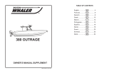 Boston Whaler 380 Outrage Manual do proprietário