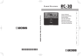 Boss RC-30 Dual Track Looper Manual do proprietário