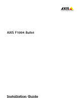 Axis Communications F1004 Bullet Manual do usuário