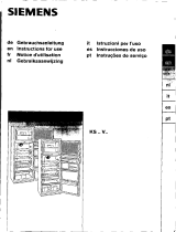 Siemens KS29V62IE/02 Manual do usuário