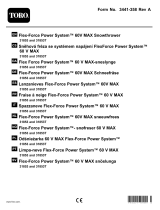 Toro Flex-Force Power System 60V MAX Snowthrower Manual do usuário