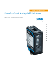 SICK PowerProx Small Analog - WTT190L-Axxxx Instruções de operação