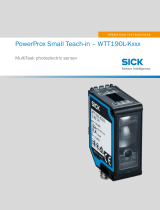 SICK PowerProx Small Teach-in - WTT190L-Kxxx Instruções de operação