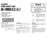 Aiwa AD-F 800E Manual do proprietário
