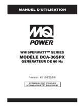 MQ Power DCA36SPX Instruções de operação