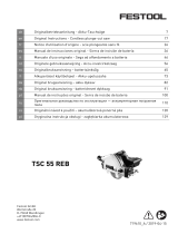 Festool TSC 55 Li 5,2 REBI-Set-SCA-FS Manual do usuário