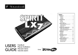 SoundCraft SPIRIT LX7 Manual do proprietário
