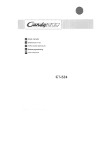 Candy CT-524 Manual do proprietário