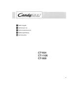 Candy CT 934 Manual do proprietário