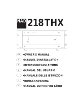 NAD 218 THX Manual do proprietário