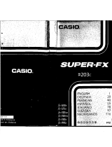 Casio Super-FX 203c Manual do proprietário
