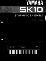 Yamaha Symphonic Ensemble SK10 Manual do proprietário