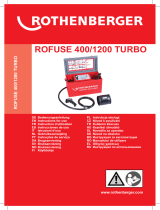 Rothenberger Electro-fusion welding unit ROFUSE TURBO 400 Manual do usuário