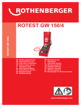 Rothenberger ROTEST GW 150/4 Manual do usuário
