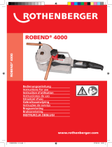 Rothenberger Electric bender ROBEND 4000 set Manual do usuário