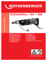 Rothenberger RODIADRILL 160 Manual do usuário