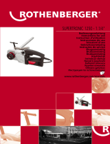 Rothenberger Power threader SUPERTRONIC 1250 Manual do usuário