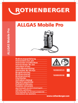 Rothenberger Mobile brazing device ALLGAS Mobile Pro Manual do usuário