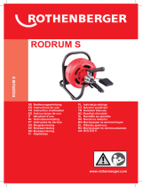 Rothenberger Drum machine RODRUM S Manual do usuário