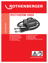 Rothenberger Electro-fusion welding device ROTHERM 2000 set Manual do usuário