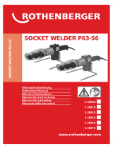 Rothenberger Socket welding device ROWELD P 63 S-6 Sword Manual do usuário