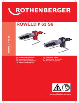 Rothenberger Socket welding device ROWELD P 63 S-6 Sword set Manual do usuário