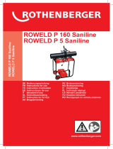 Rothenberger ROWELD P 5 Saniline Manual do usuário