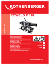 Rothenberger Plastic pipe welding machine ROWELD P110 Manual do usuário