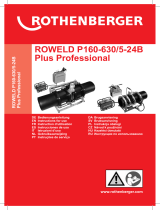 Rothenberger Hydraulic butt welding machine P 355B Manual do usuário