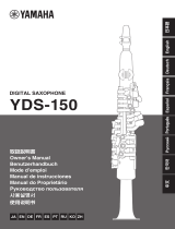 Yamaha YDS-150 Digital Saxophone Manual do usuário