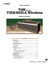 Yamaha THR Series Wireless Guitar Amplifier THR30IIA Manual do usuário
